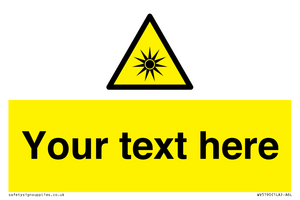 Custom Optical Radiation Sign